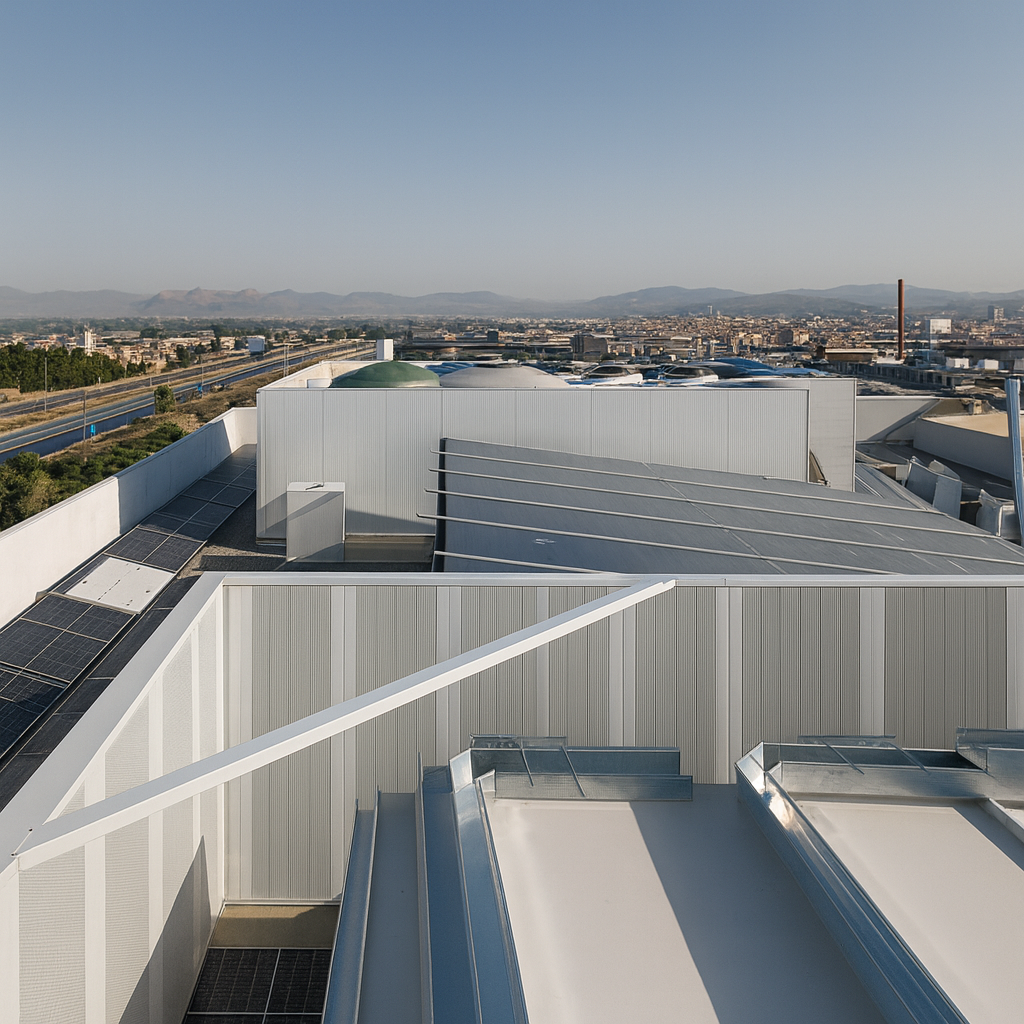 Pantallas acústicas en cubiertas